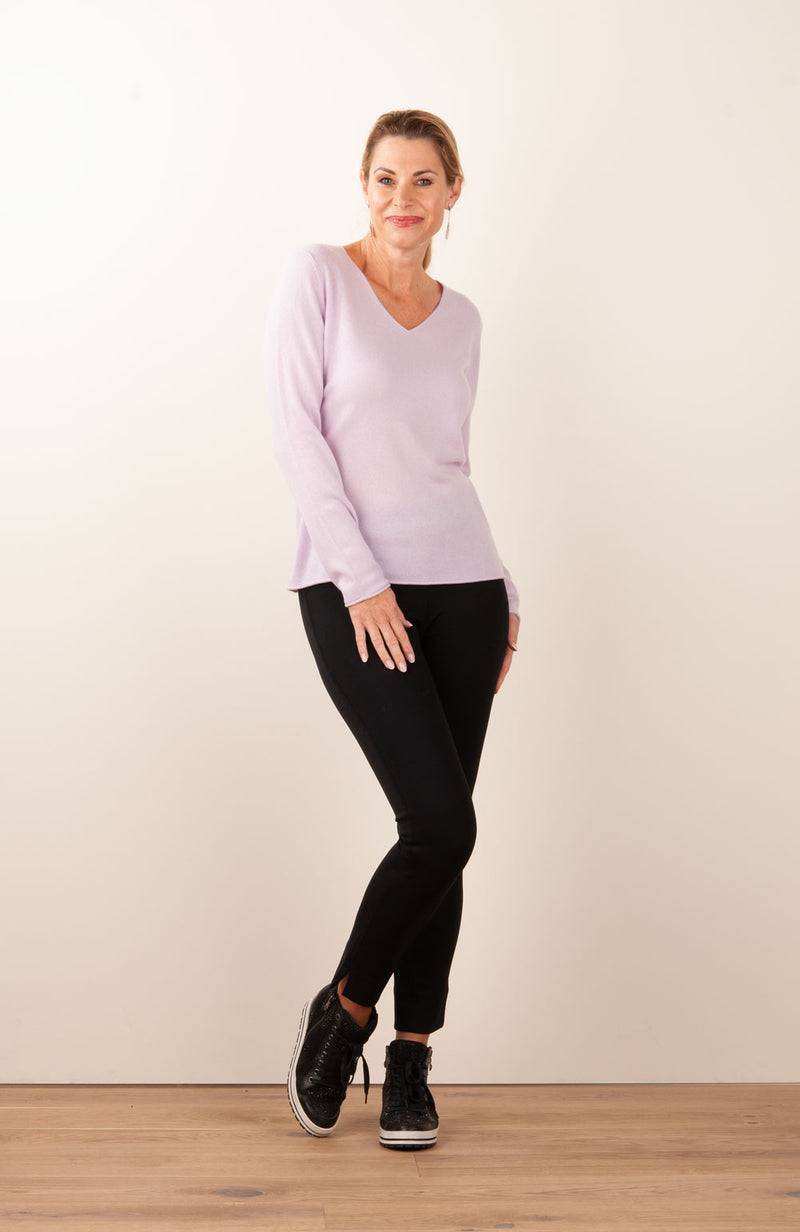 Herzensangelegenheit Kaschmir Pullover Flieder