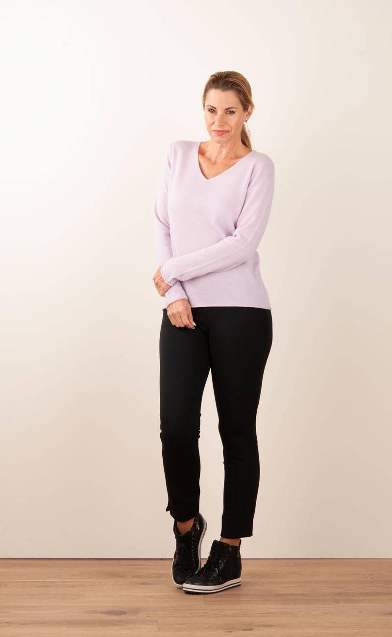 Herzensangelegenheit Kaschmir Pullover Flieder