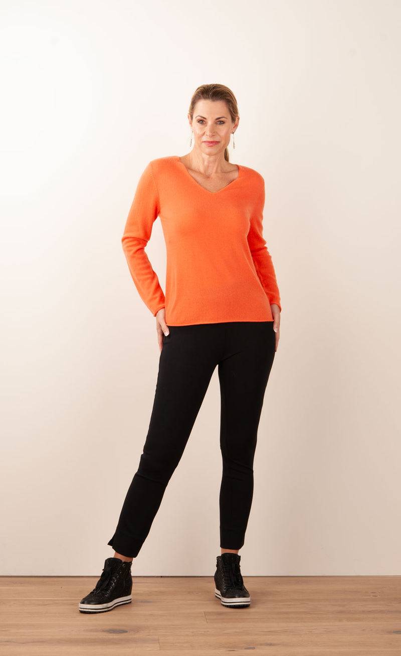 Herzensangelegenheit Kaschmir Pullover Orange