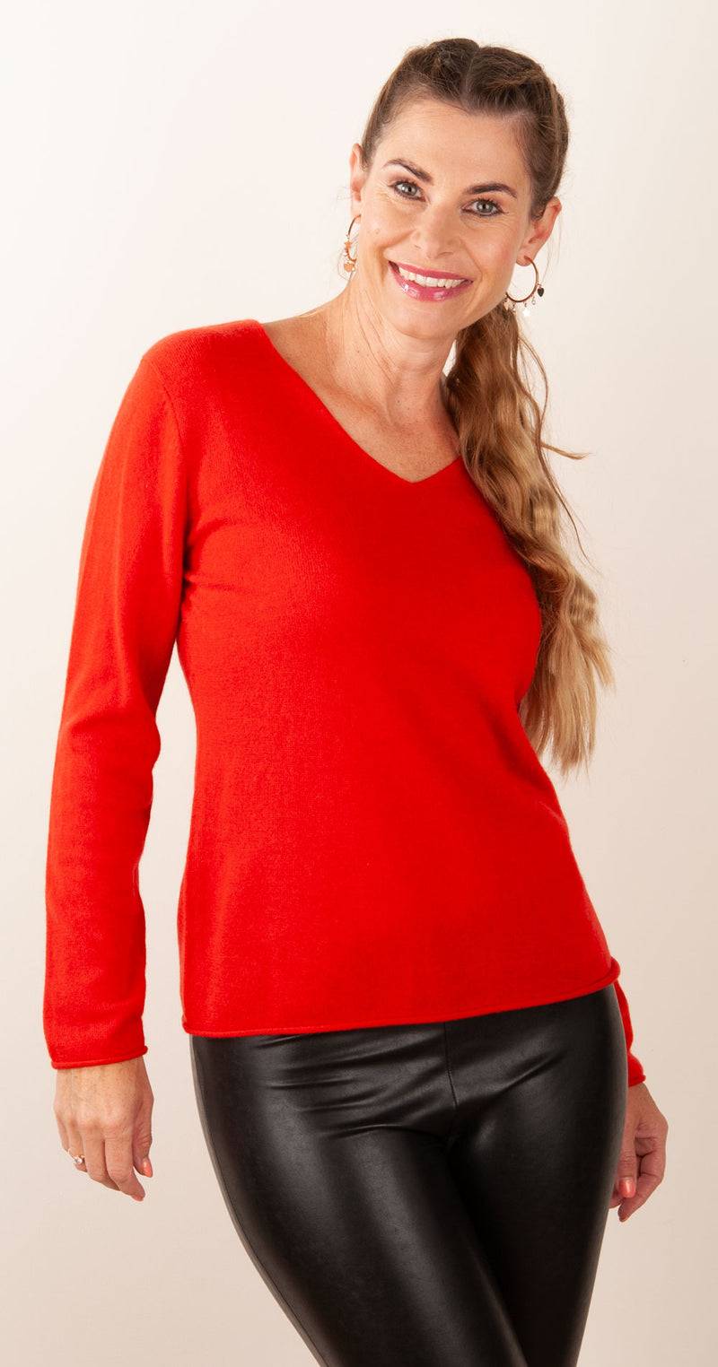 Herzensangelegenheit Kaschmir Pullover Rot