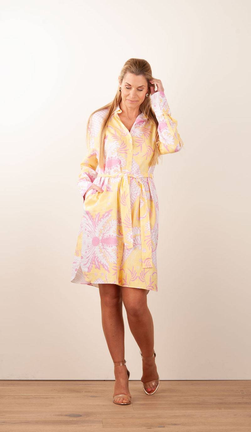 Herzensangelegenheit Kleid Weiß | Gelb | Rosa