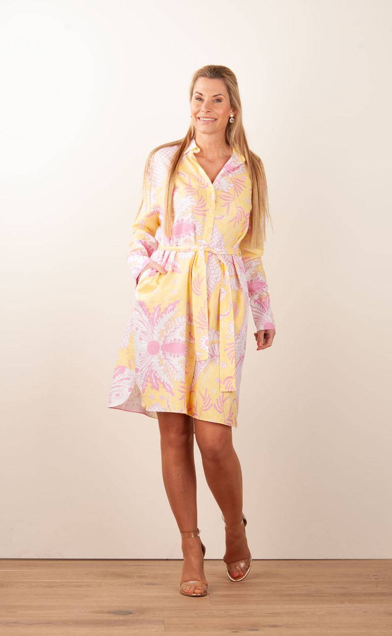 Herzensangelegenheit Kleid Weiß | Gelb | Rosa