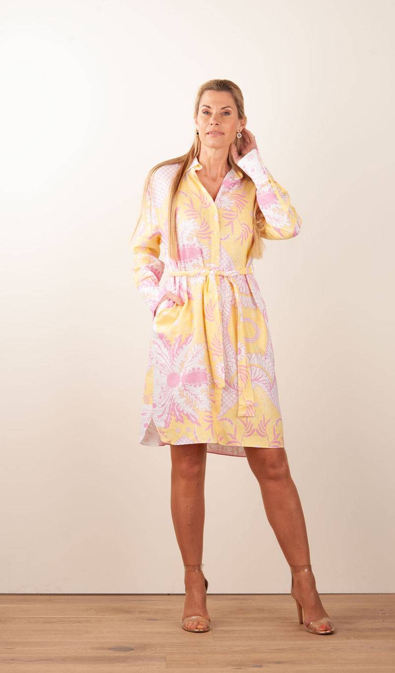 Herzensangelegenheit Kleid Weiß | Gelb | Rosa