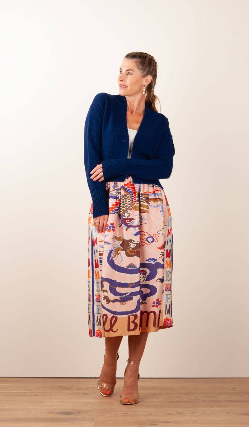 Herzensangelegenheit Strickjacke Blau