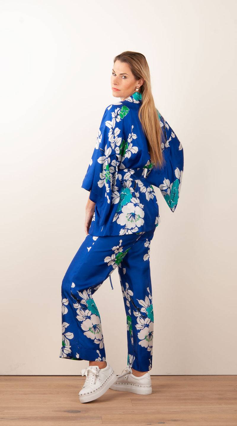 Hose „Shine“ Blau | Multicolor