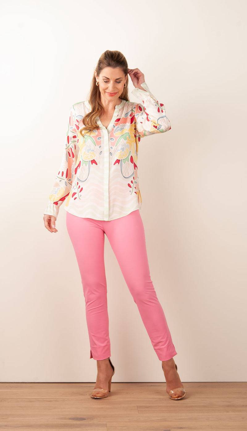 IVI Collection Bluse „Mer De Fleurs“ Multicolor