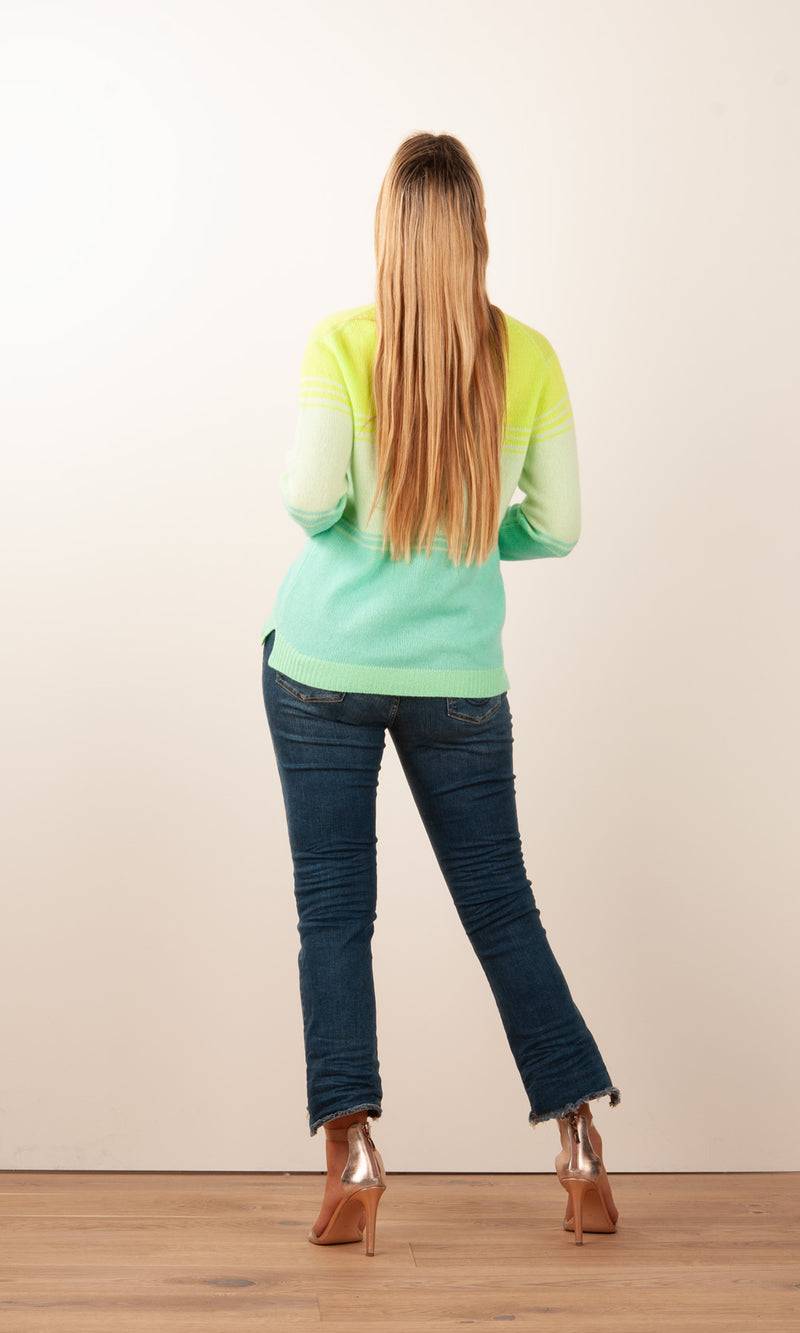 Kitted In Cashmere Kaschmir Pullover Grün