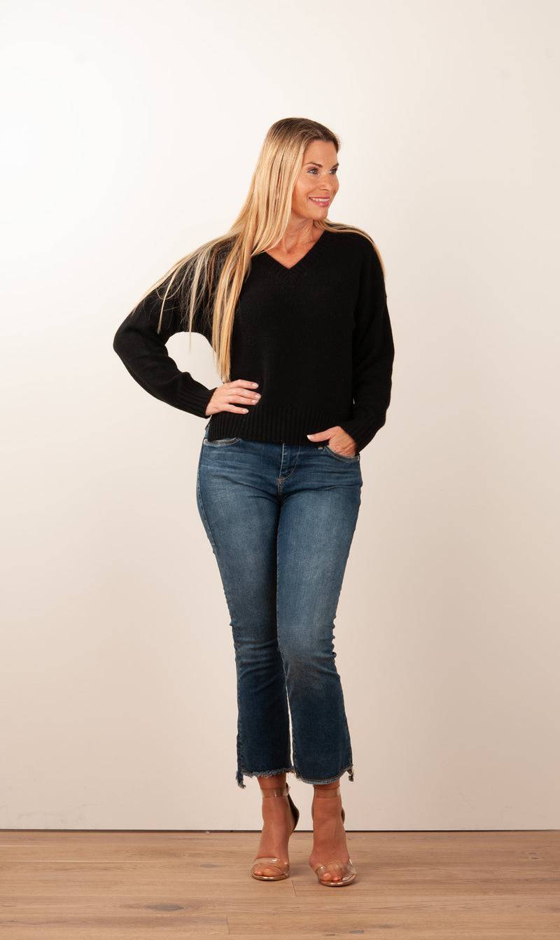 Kitted In Cashmere Kaschmir Pullover Schwarz