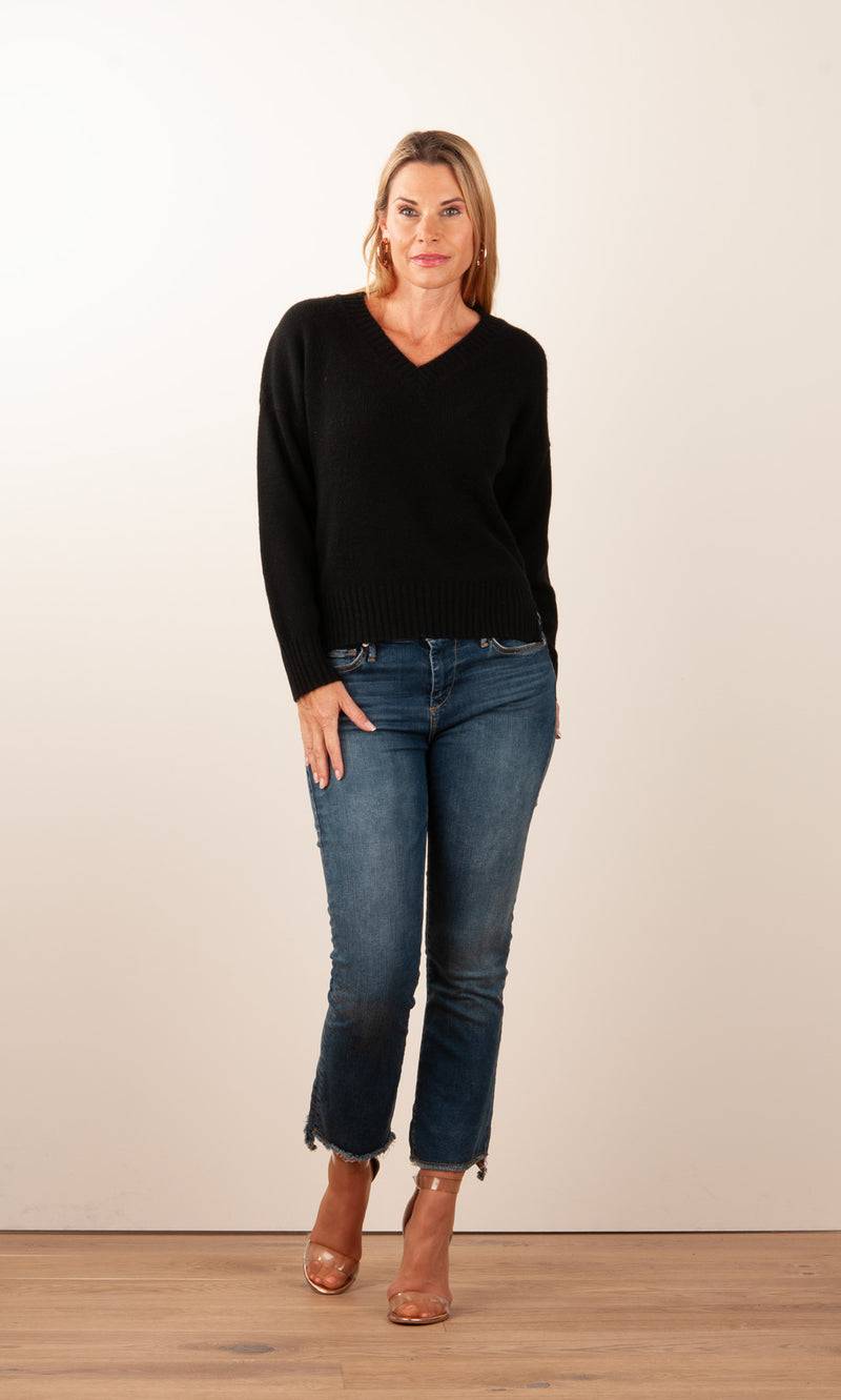 Kitted In Cashmere Kaschmir Pullover Schwarz