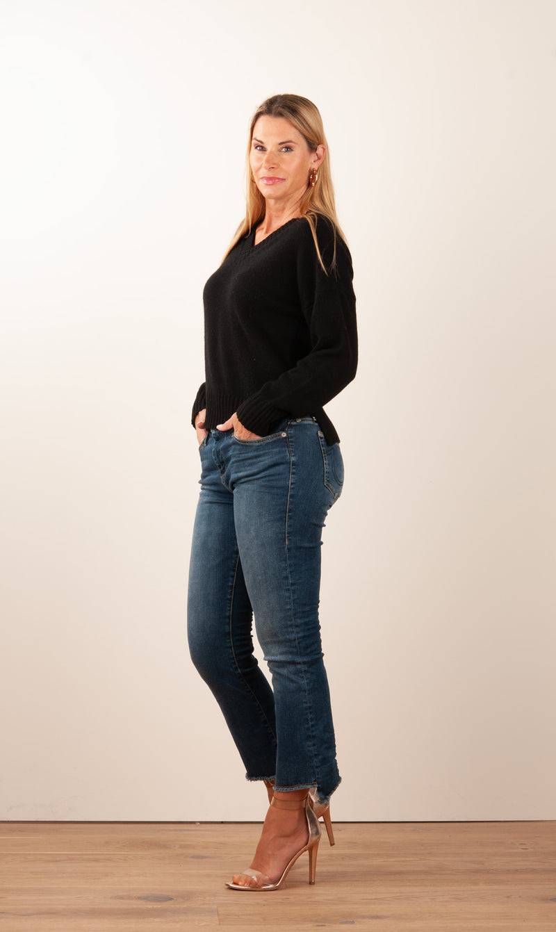 Kitted In Cashmere Kaschmir Pullover Schwarz