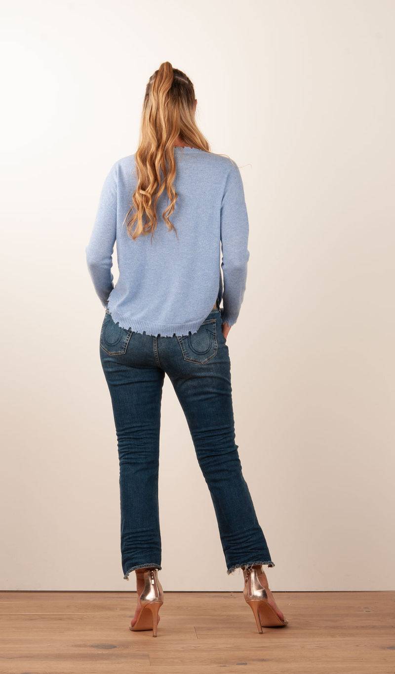 Kujten Kaschmir Pullover Blau