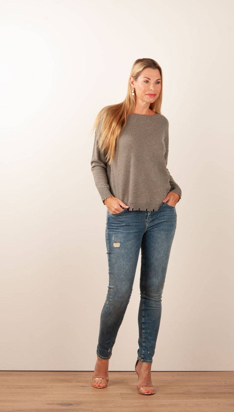 Kujten Kaschmir Pullover Khaki