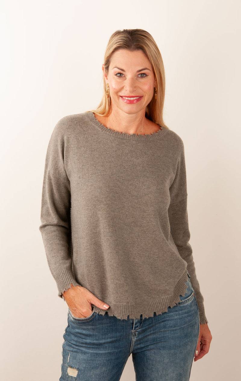 Kujten Kaschmir Pullover Khaki