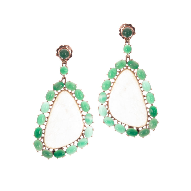 Lucie in the Sky Ohrstecker Gold | Grün