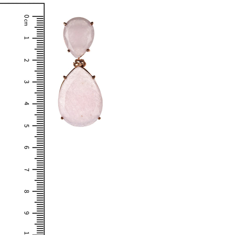 Lucie In The Sky Ohrstecker Rotgold | Rosa