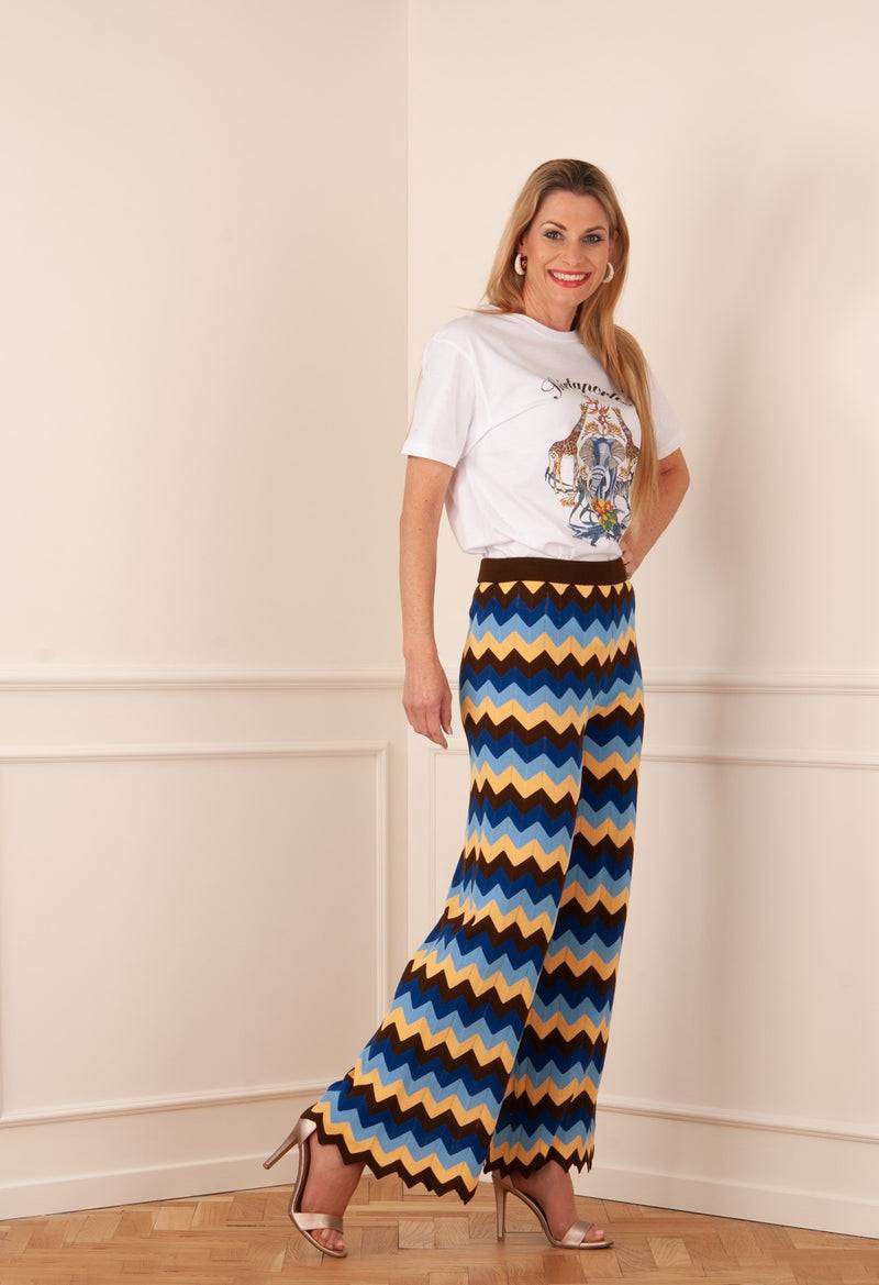 M Missoni Hose „ZickZack“ Multicolor