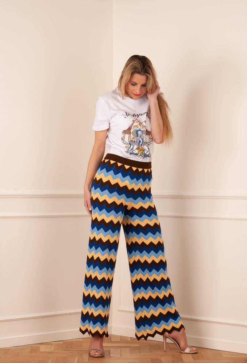 M Missoni Hose „ZickZack“ Multicolor