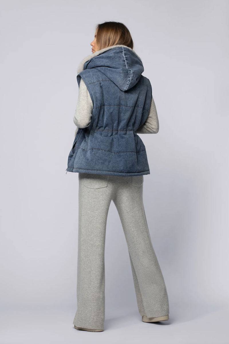 MAX & MOI Jeansjacke Blau | Grau