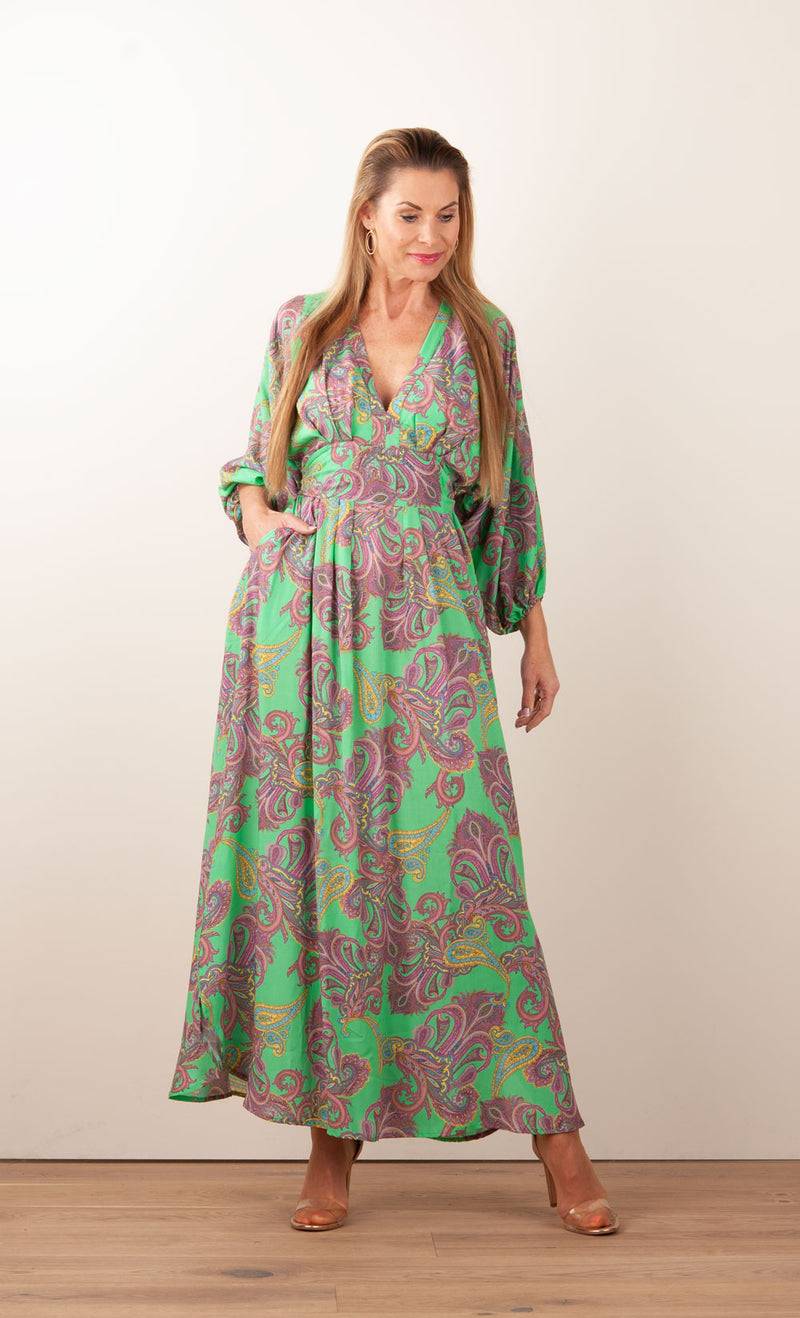 Melissa Odabash Kleid „Cecilia“ Grün | Multicolor