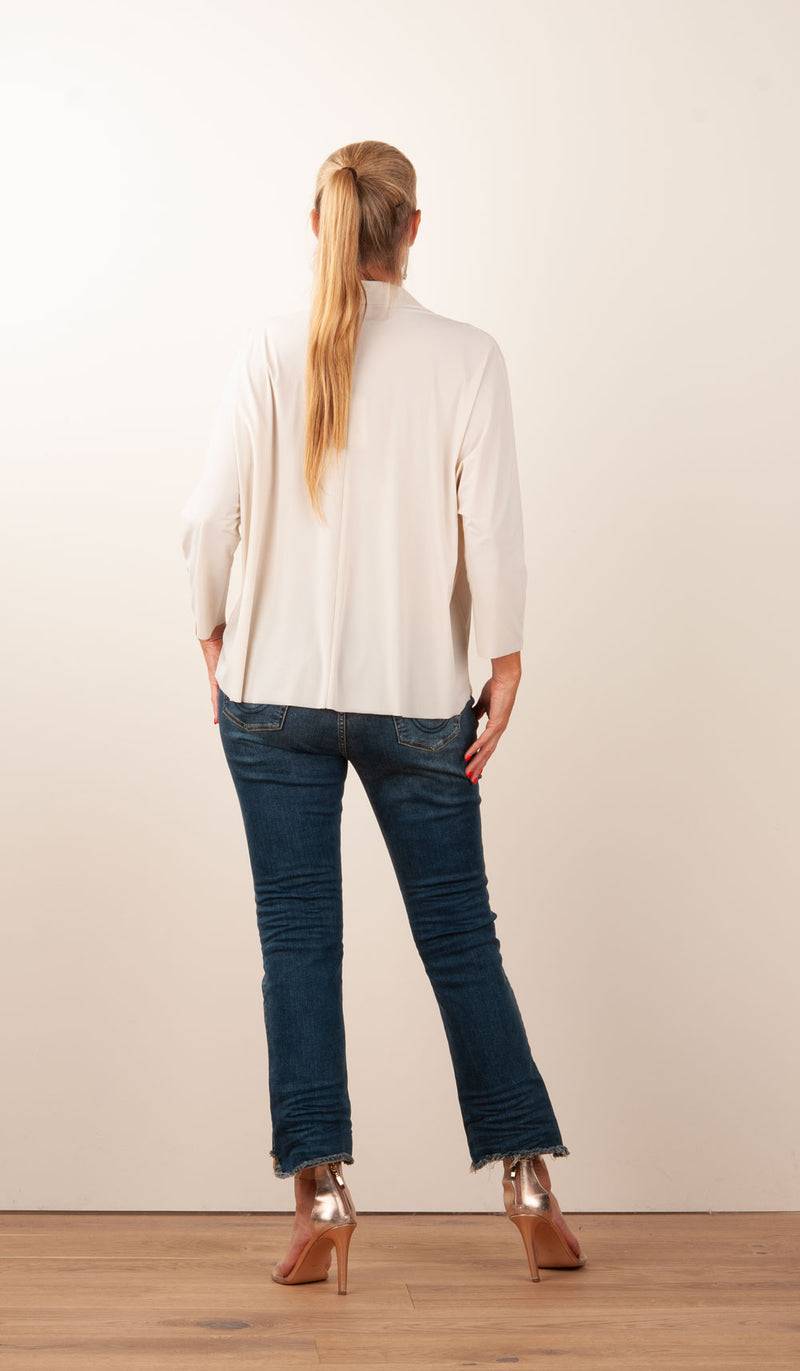 NineTo9 Bluse Hellbeige