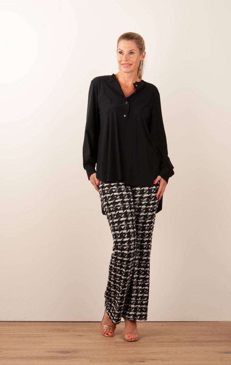 NineTo9 Bluse Schwarz