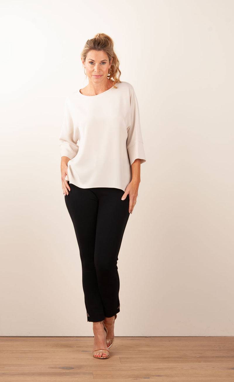 PIU&PIU Blusenshirt Hellbeige