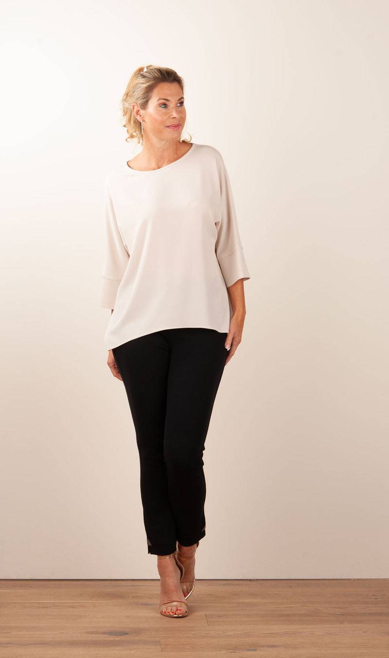 PIU&PIU Blusenshirt Hellbeige