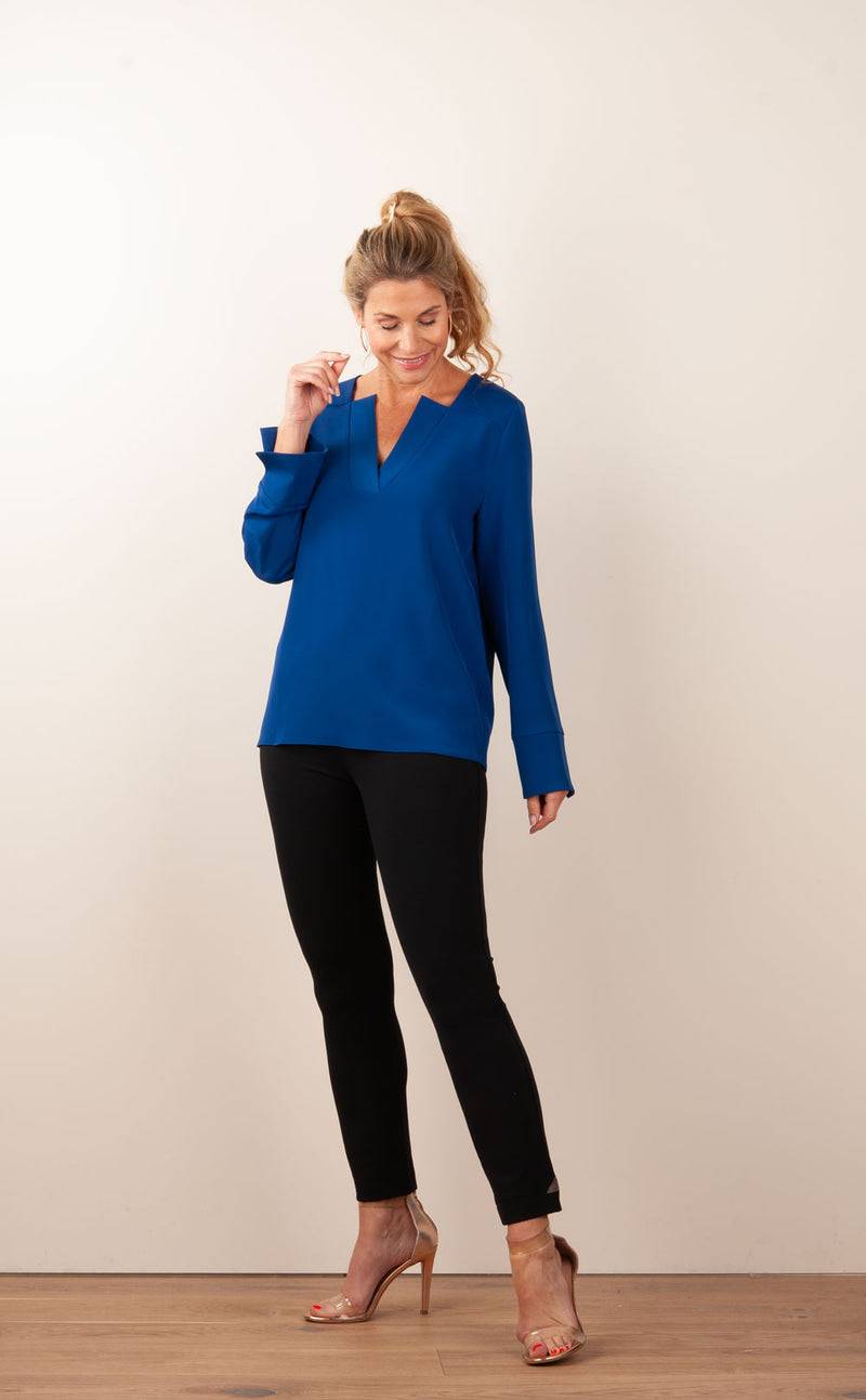 PIU&PIU Blusenshirt Royalblau