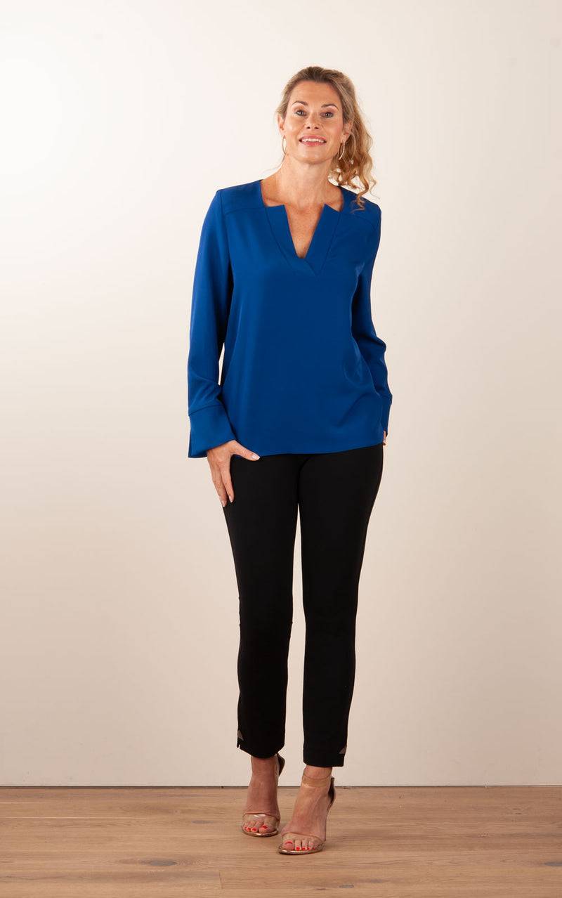 PIU&PIU Blusenshirt Royalblau