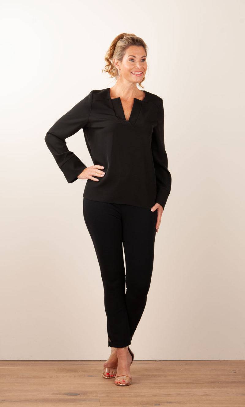 PIU&PIU Blusenshirt Schwarz