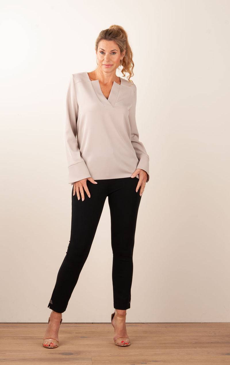 PIU&PIU Blusenshirt Taupe