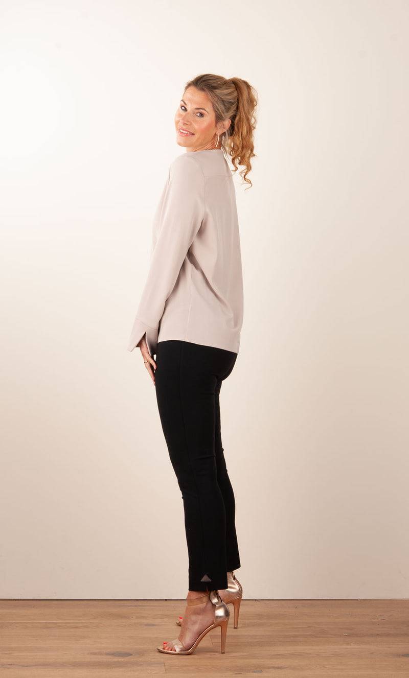 PIU&PIU Blusenshirt Taupe