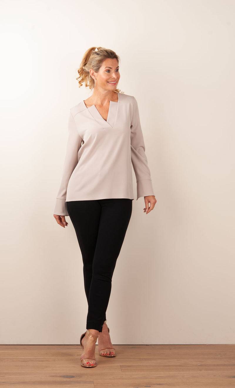 PIU&PIU Blusenshirt Taupe