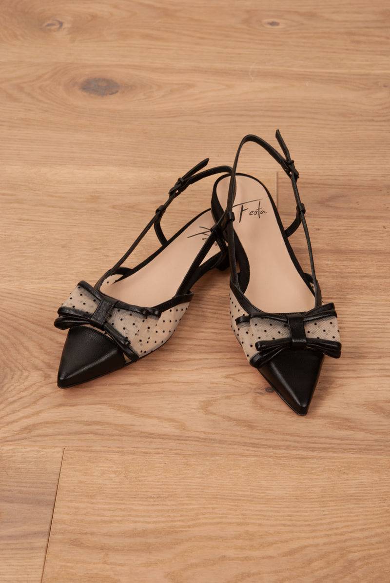 Roberto Festa Slingpumps Schwarz | Beige