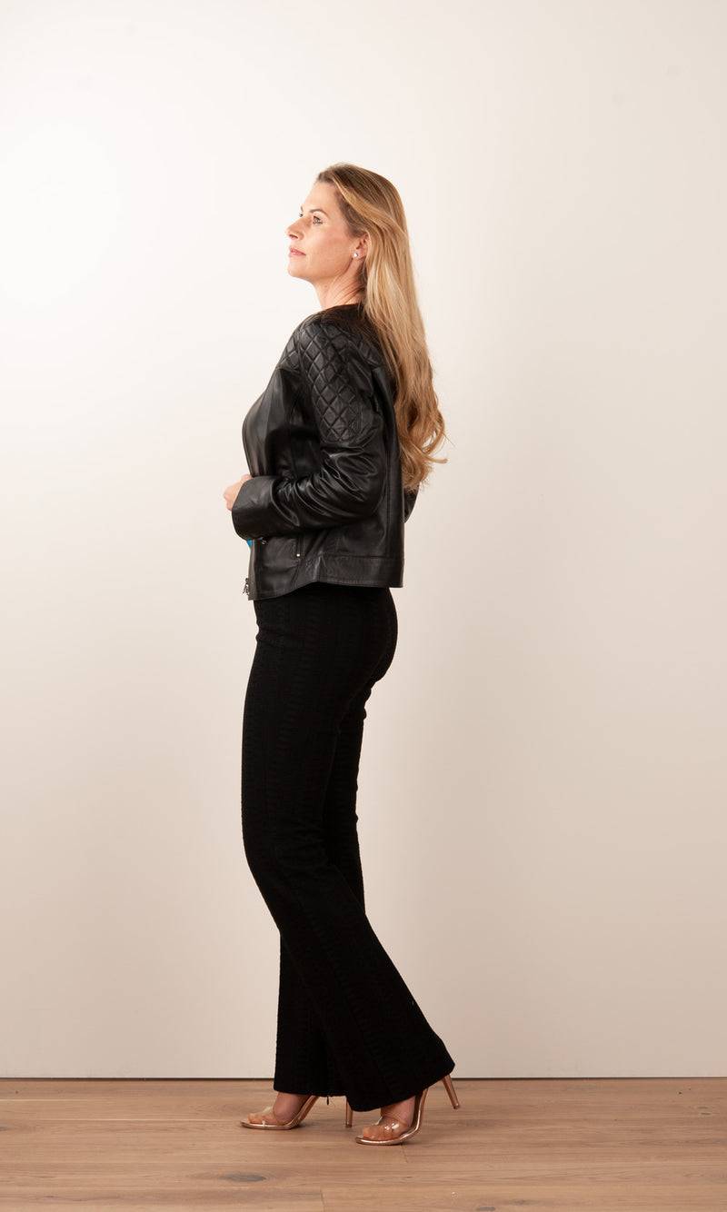 Schyia Lederjacke „Susan“ Schwarz