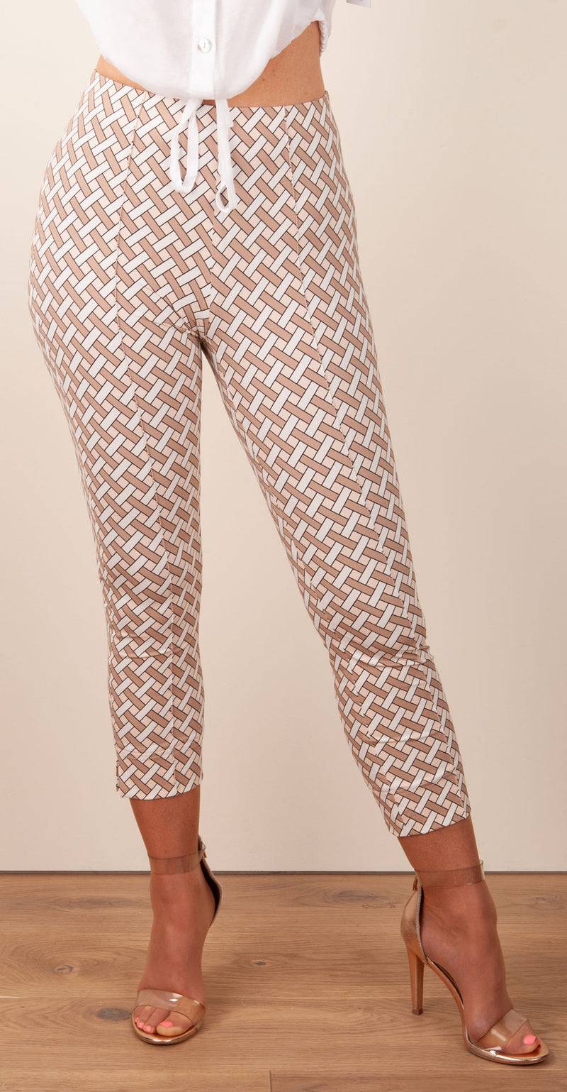 Seductive Hose „Capri“ Beige | Puder | Weiß