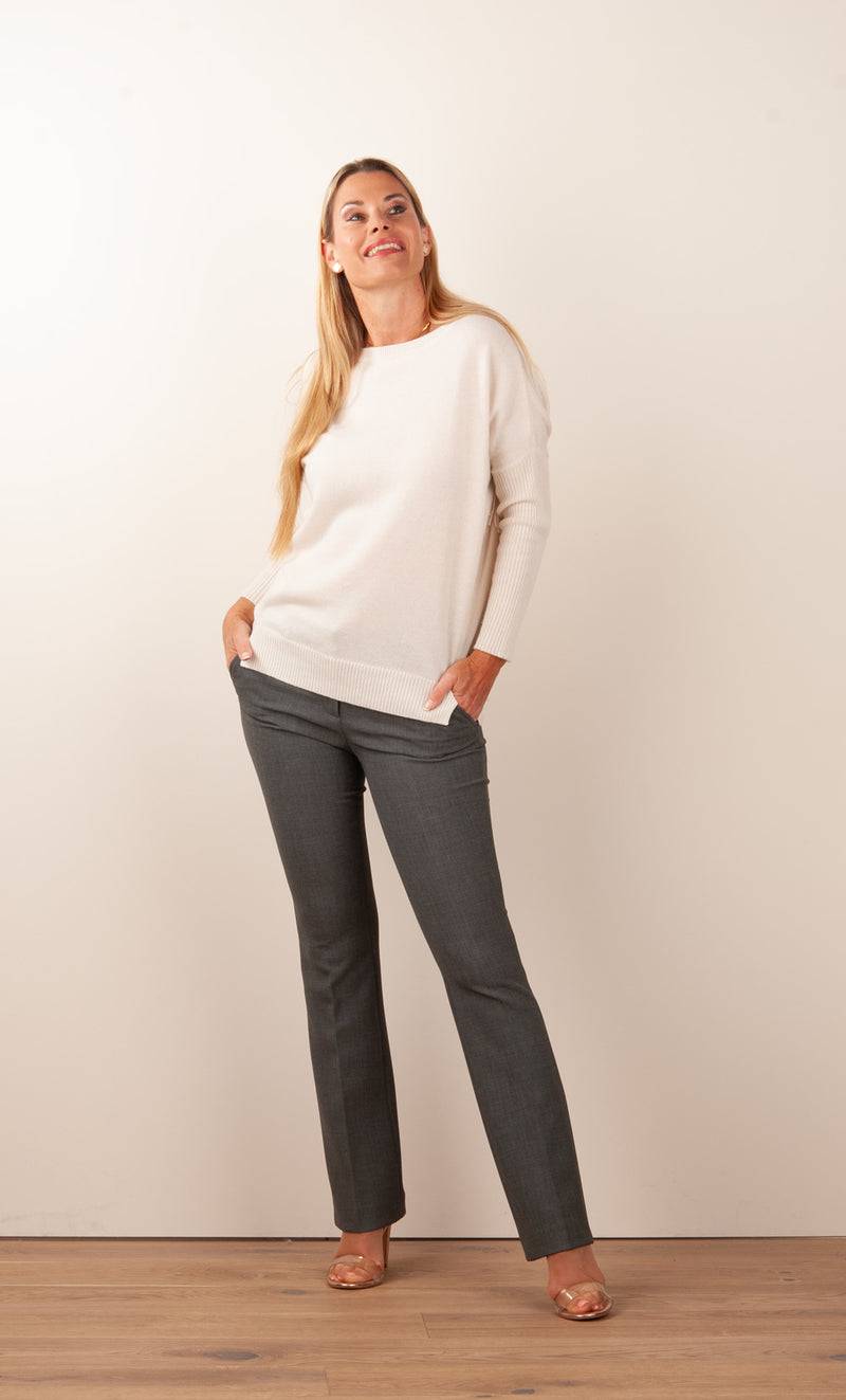 Seductive Hose „Caro“ Melange Grau