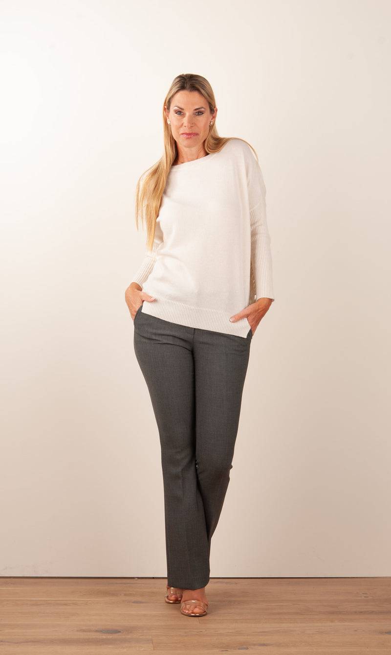 Seductive Hose „Caro“ Melange Grau