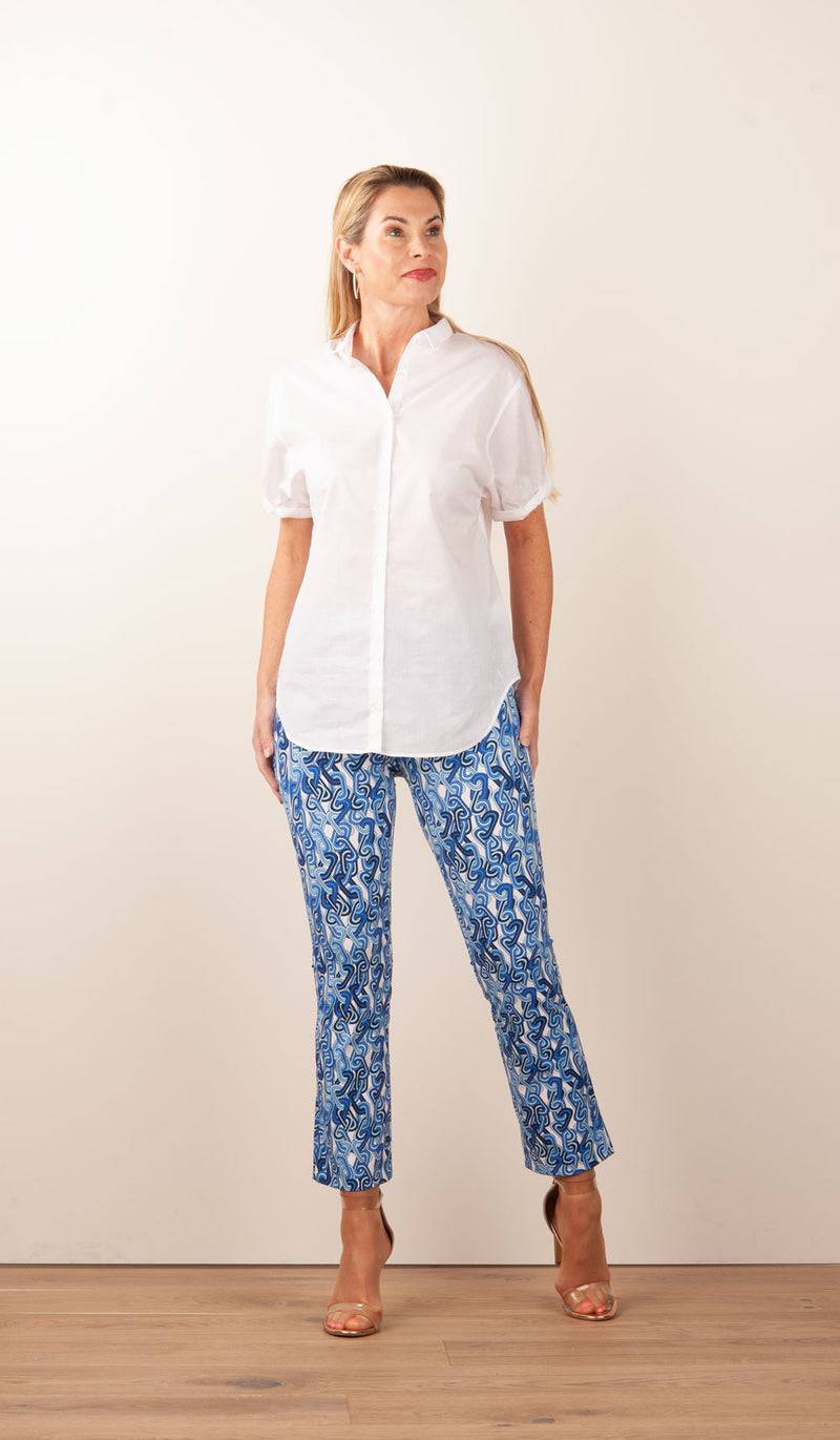 Seductive Hose „Cindy“ Blau | Weiß