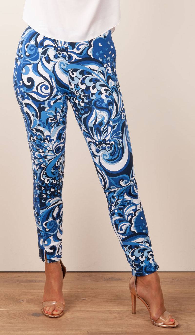 Seductive Hose „Sabrina“ Blau | Weiß