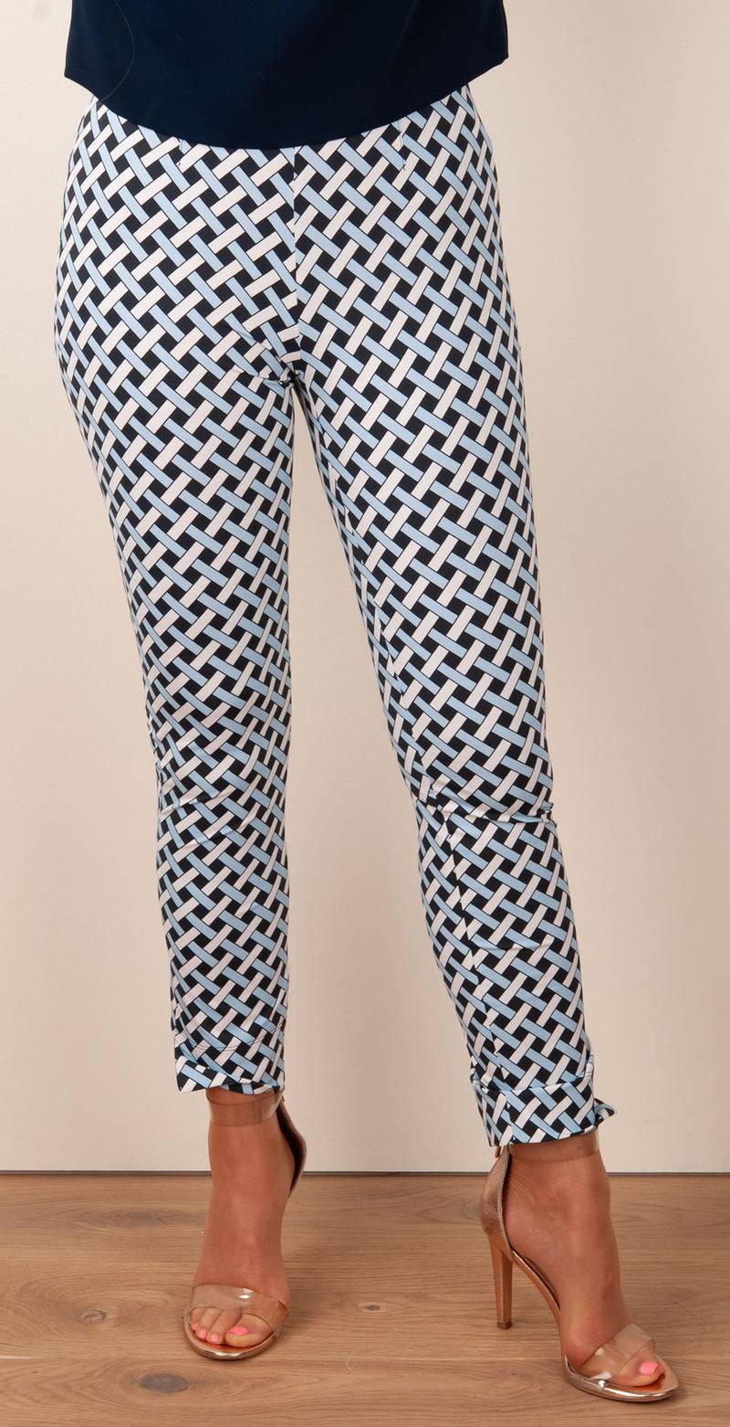 Seductive Hose „Sabrina“ Blau | Weiß | Schwarz