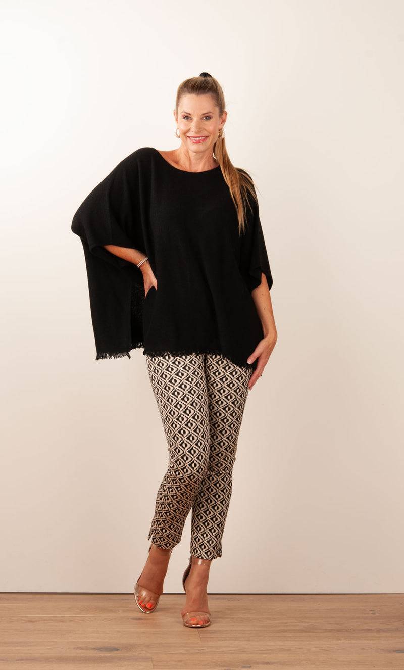 Seductive Hose „Sabrina“ Creme | Schwarz