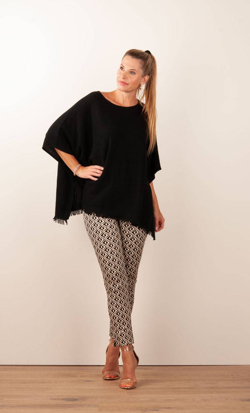 Seductive Hose „Sabrina“ Creme | Schwarz