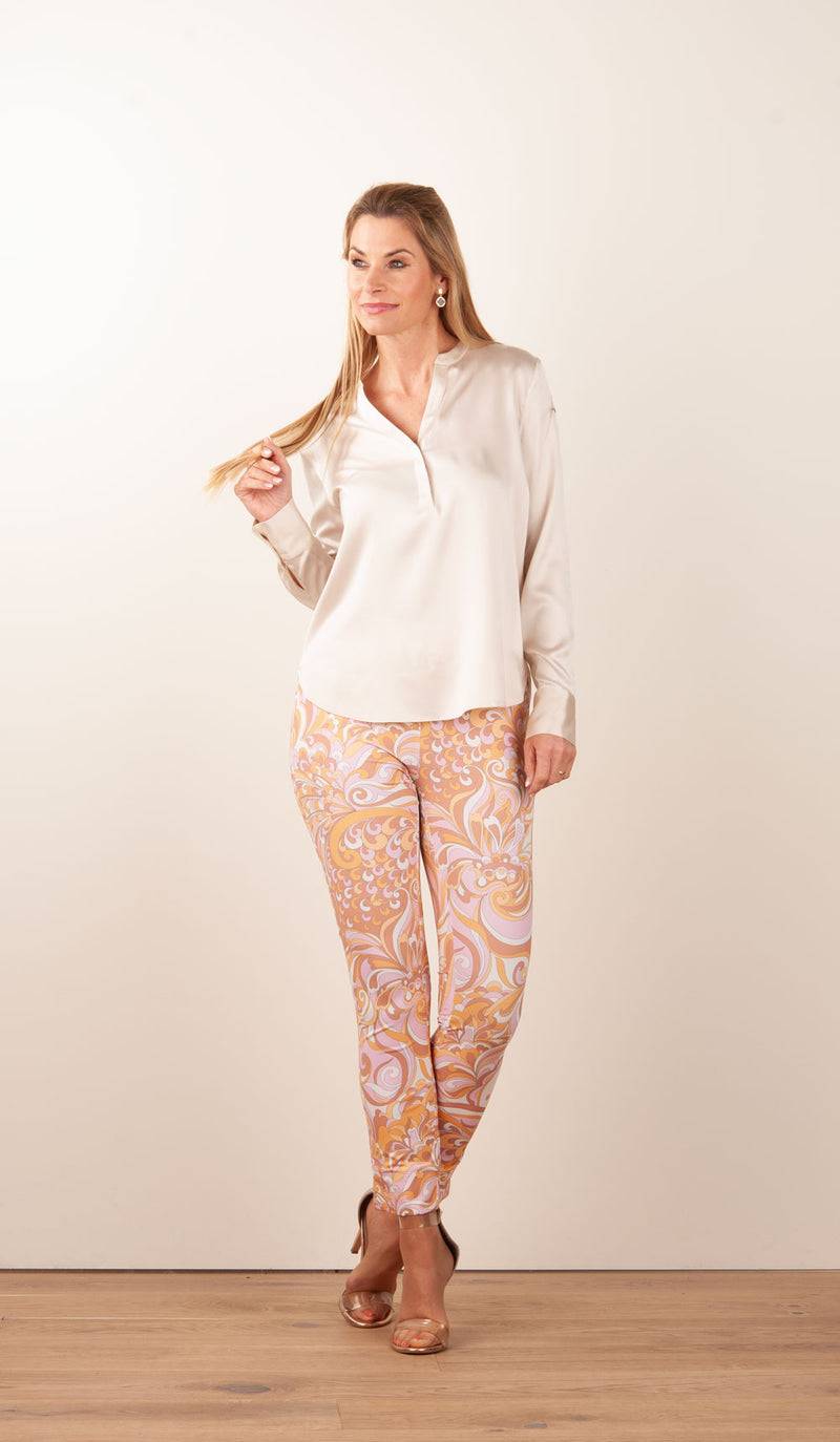 Seductive Hose „Sabrina“ Puder | Orange | Multicolor