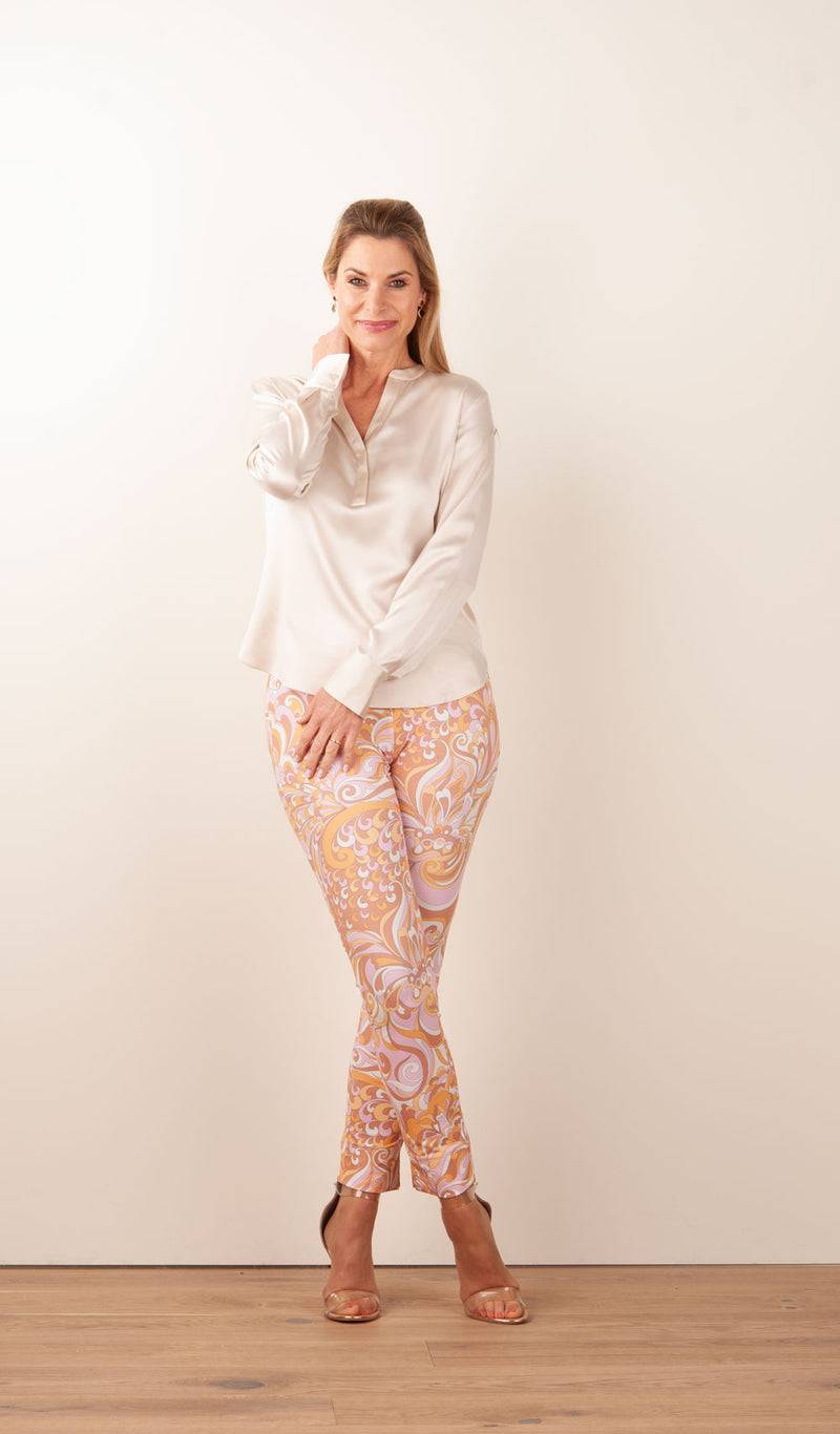 Seductive Hose „Sabrina“ Puder | Orange | Multicolor