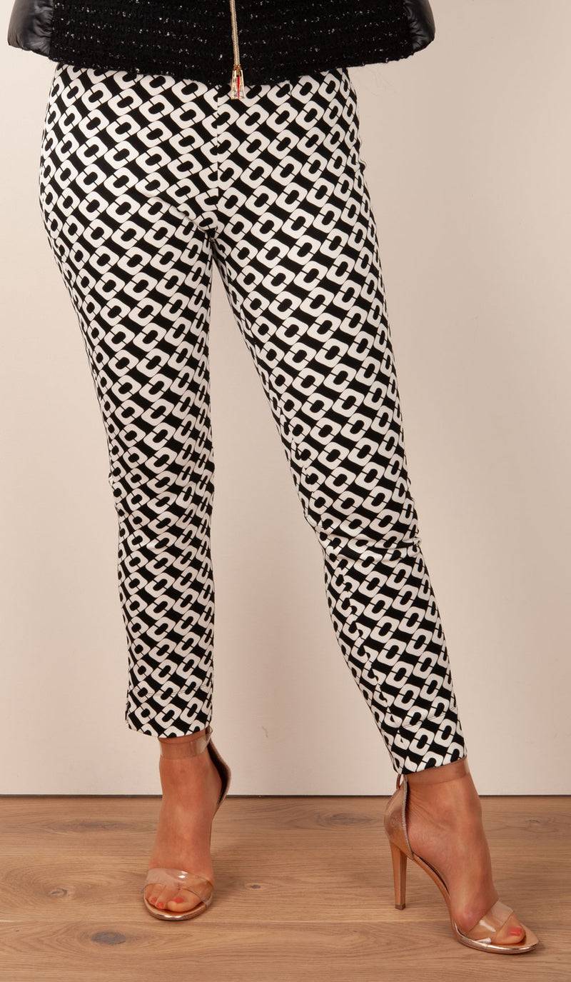 Seductive Hose „Sabrina“ Schwarz | Weiß