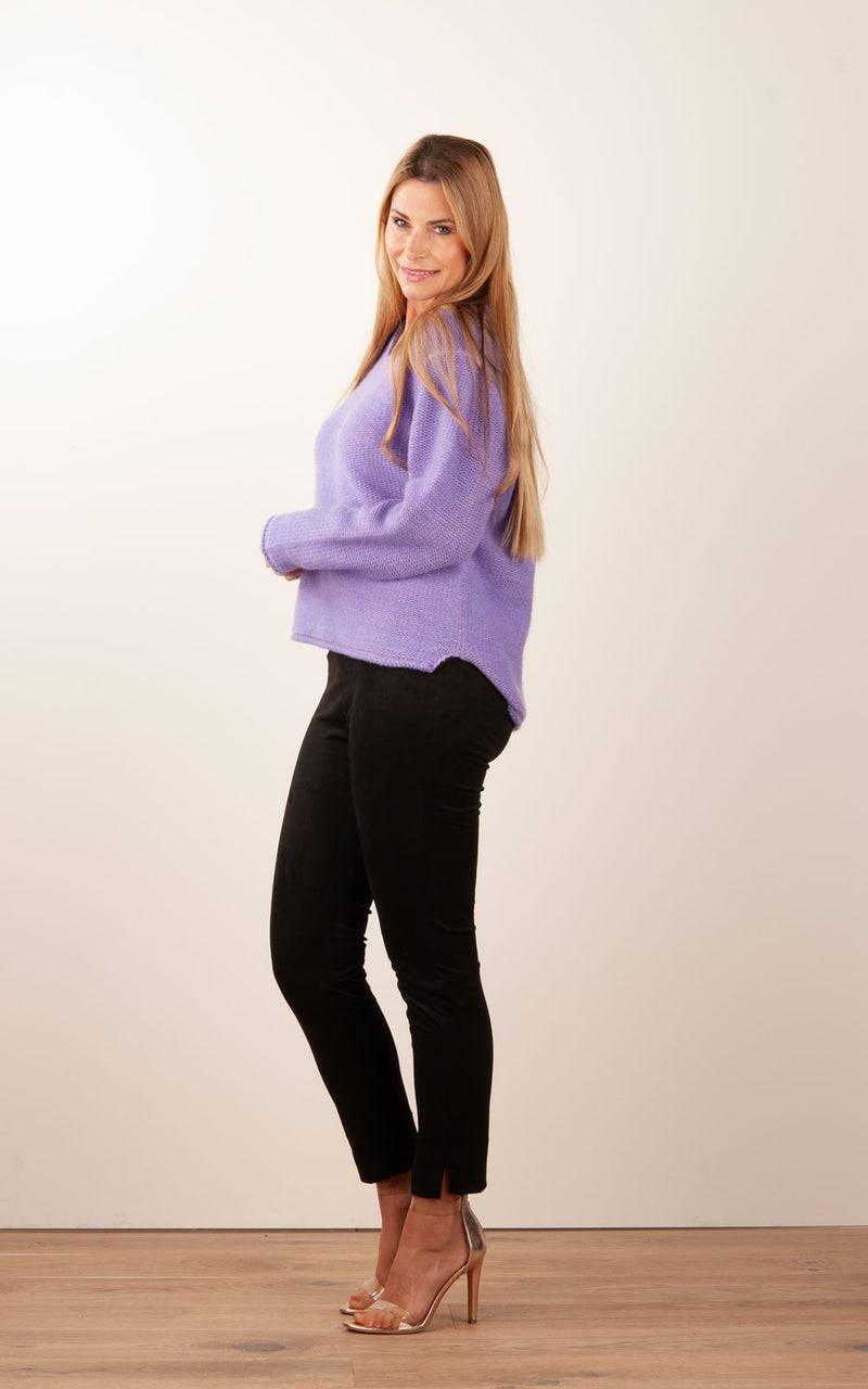 Seductive Velours Hose „Sabrina“ Schwarz