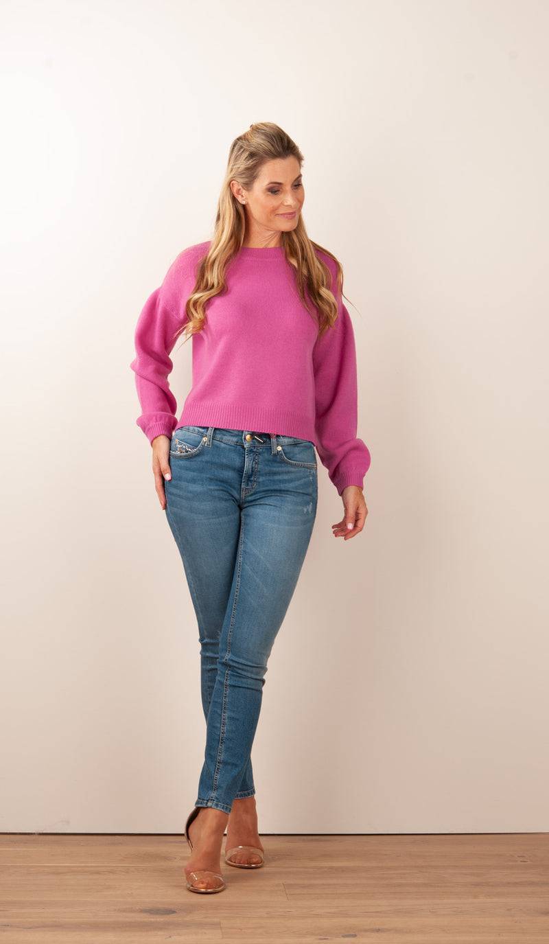 SEM PER LEI. Kaschmir Pullover Beere