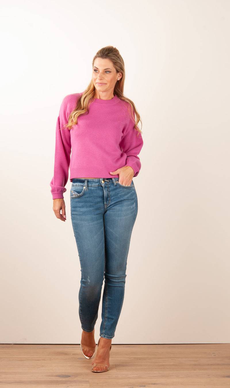 SEM PER LEI. Kaschmir Pullover Beere