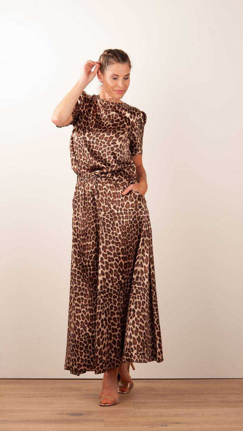 Shirt „Secret Leo“ Braun